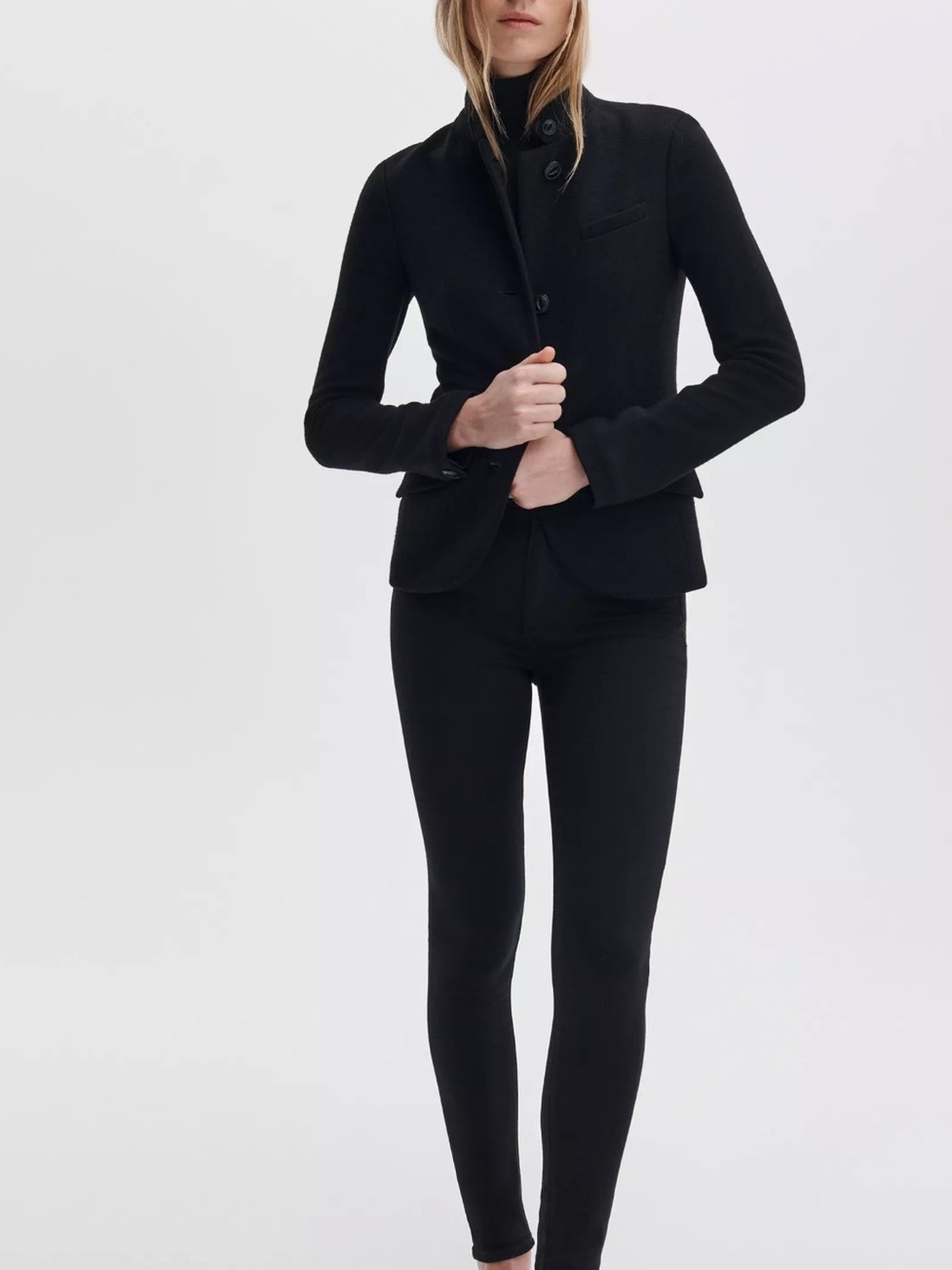 High-Rise Black Skinny Jeans for Women